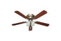 Ellington BRC52BNK5C 52" Brilliante in Brushed Nickel with Reversible Ash and Mahogany Blades Indoor Rated Ceiling Fan