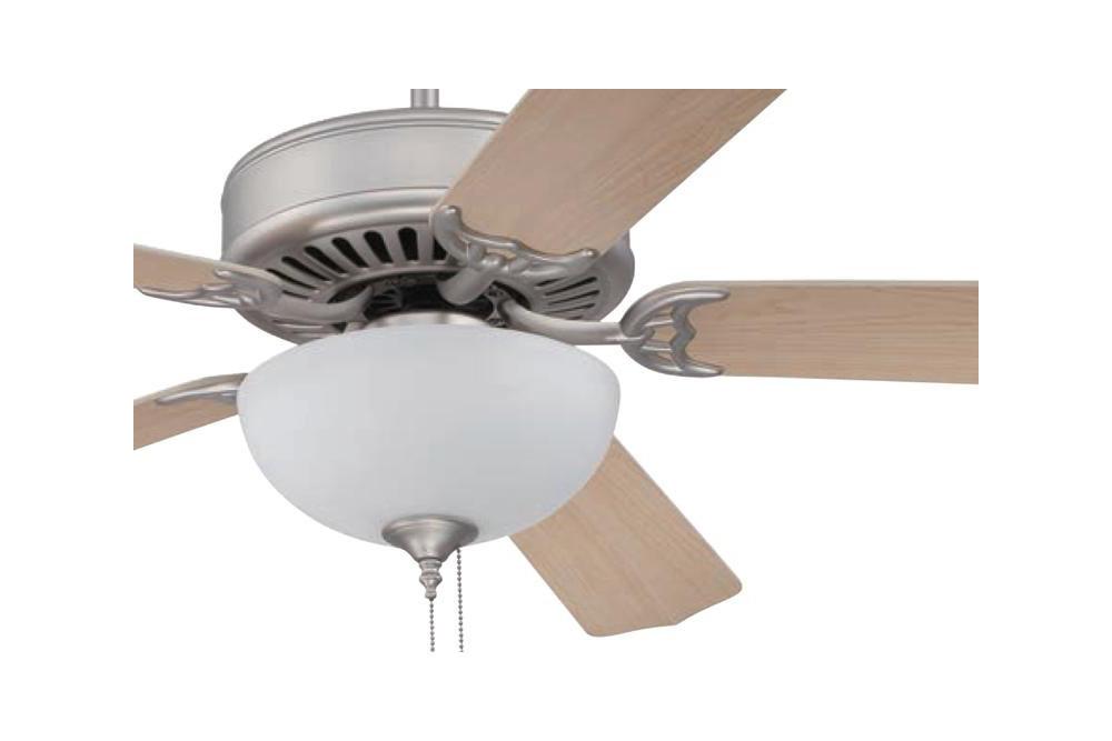 Craftmade C201BNK 52" Pro Builder 201 Ceiling Fan in Brushed Polished Nickel