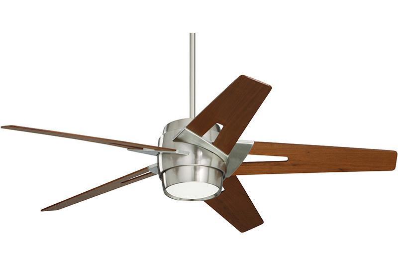 Emerson 54inch Luxe Eco in Brushed Steel with Walnut blades CF550LWABS
