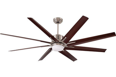 Emerson 72inch Aira Eco in Brushed Steel with All Weather Walnut blades CF985LBS