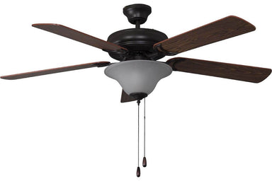 Ellington DCF52FBZ5C1 52" Decorators Choice in Bronze with Reversible Ash and Mahogany Blades Indoor Rated Ceiling Fan