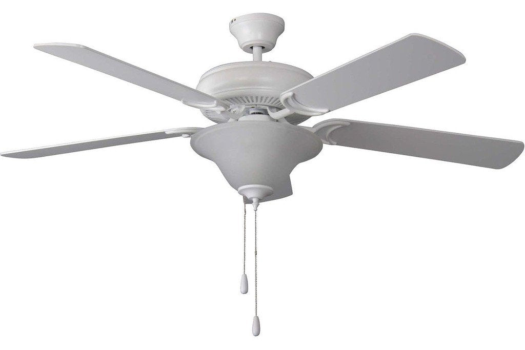 Ellington DCF52MWW5C1 52" Decorators Choice in Matte White with Matte White Blades Indoor Rated Ceiling Fan