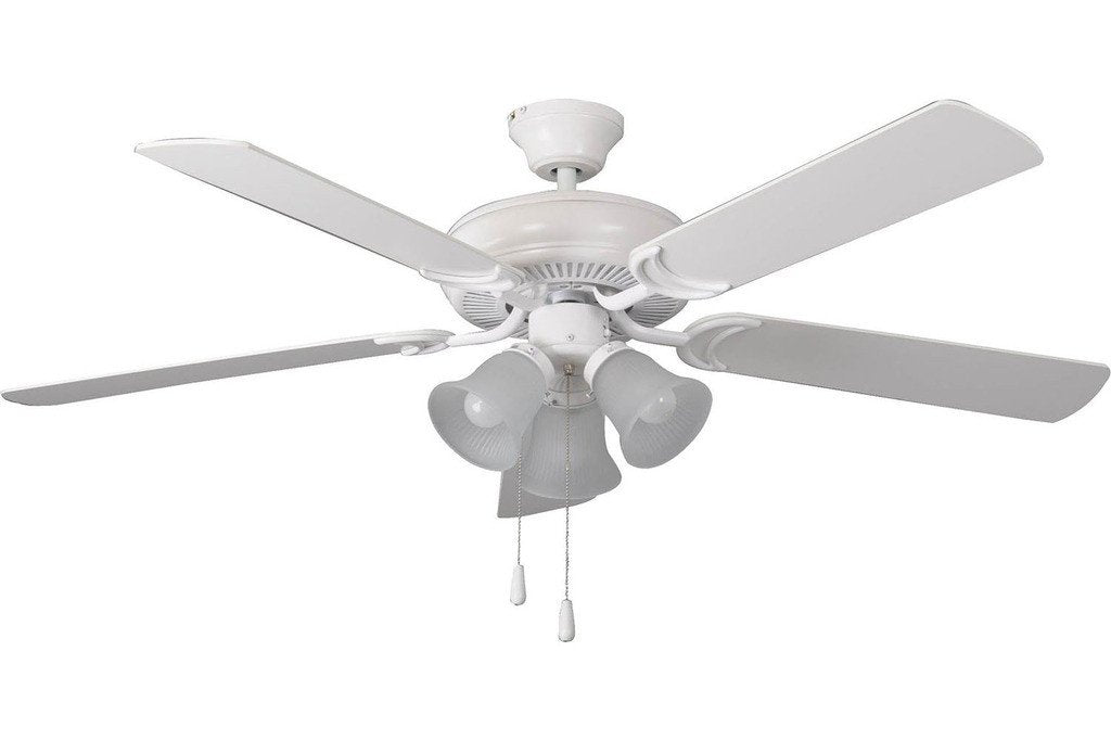 Ellington DCF52MWW5C3 52" Decorators Choice in Matte White with Matte White Blades Indoor Rated Ceiling Fan