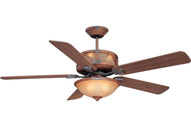 Ellington DL60DMI5CRW 60" Deer Lodge in Dark Mahogany with Reversible Mahogany and Pine Blades Indoor Rated Ceiling Fan