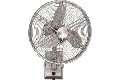 Ellington FAR14BNK3W 14" Faraday in Brushed Nickel with Brushed Nickel Blades Damp Rated Outdoor Ceiling Fan