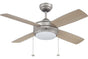 Ellington LAV44BP4LK 44" Laval in Brushed Pewter with Silver Blades Indoor Rated Ceiling Fan