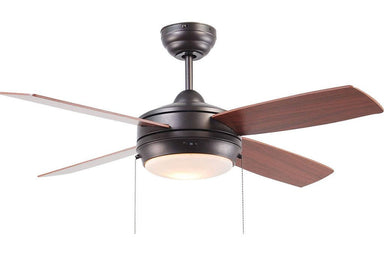 Ellington LAV44ESP4LK 44" Laval in Espresso with Reversible Dark Oak and Mahogany Blades Indoor Rated Ceiling Fan