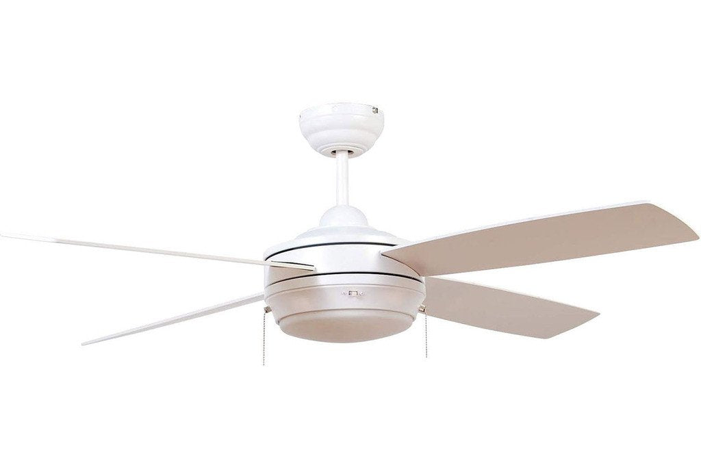 Ellington LAV52MWW4LK 52" Laval in Matte White with Matte White Blades Indoor Rated Ceiling Fan