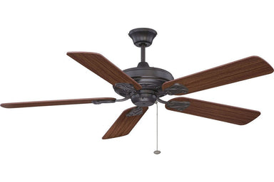 Ellington MAJ52ABZ5 52" Majestic in Aged Bronze with Reversible Dark Oak and Mahogany Blades Indoor Rated Ceiling Fan