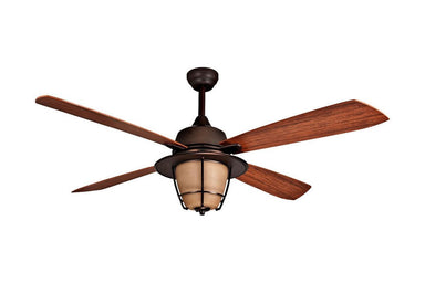 Ellington MR56ESP4C1 56" Morrow Bay in Espresso with Teak Blades Wet Rated Outdoor Ceiling Fan