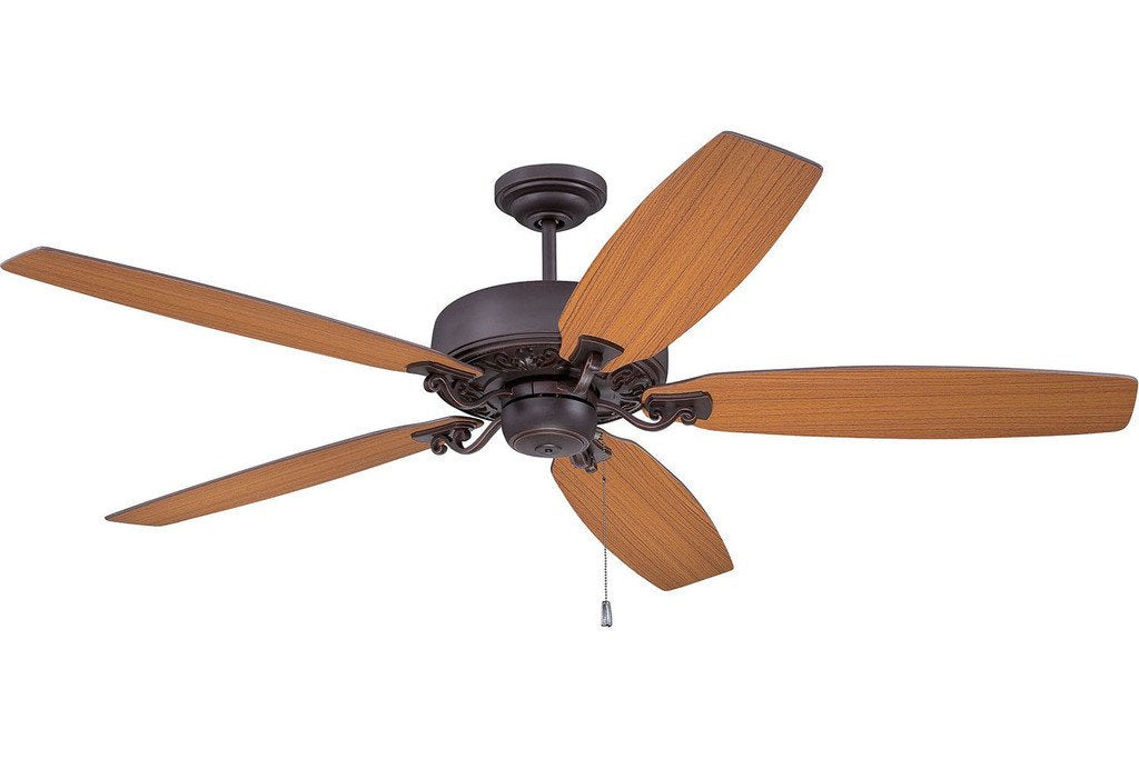 Ellington PAT64OBG5 64" Patterson in Oiled Bronze Gilded with Walnut Blades Indoor Rated Ceiling Fan