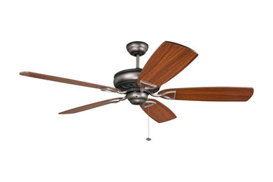 Ellington SUA56AND5 56" Supreme Air in Antique Nickel with Reversible Birch and Teak Blades Indoor Rated Ceiling Fan