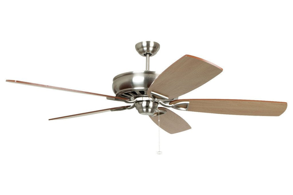 Ellington SUA62BNK5 62" Supreme Air in Brushed Nickel with Walnut Blades Indoor Rated Ceiling Fan