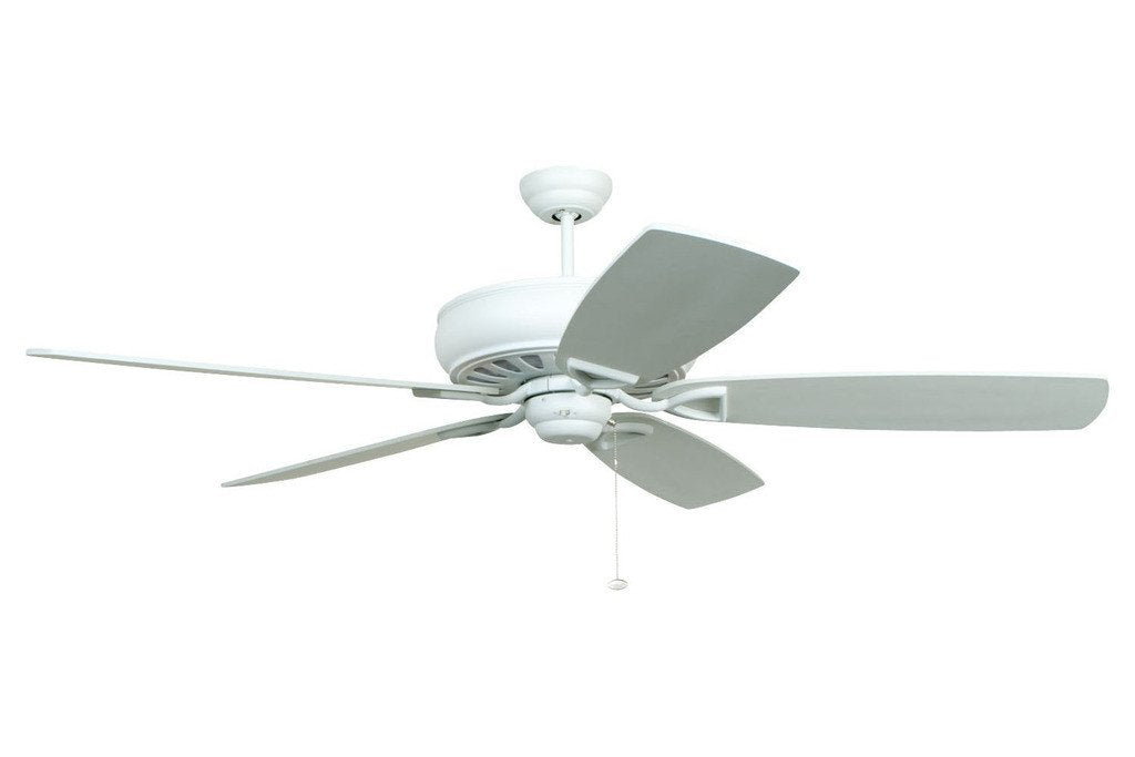 Ellington SUA62WW5 62" Supreme Air in White with Reversible Maple and Matte White Blades Indoor Rated Ceiling Fan