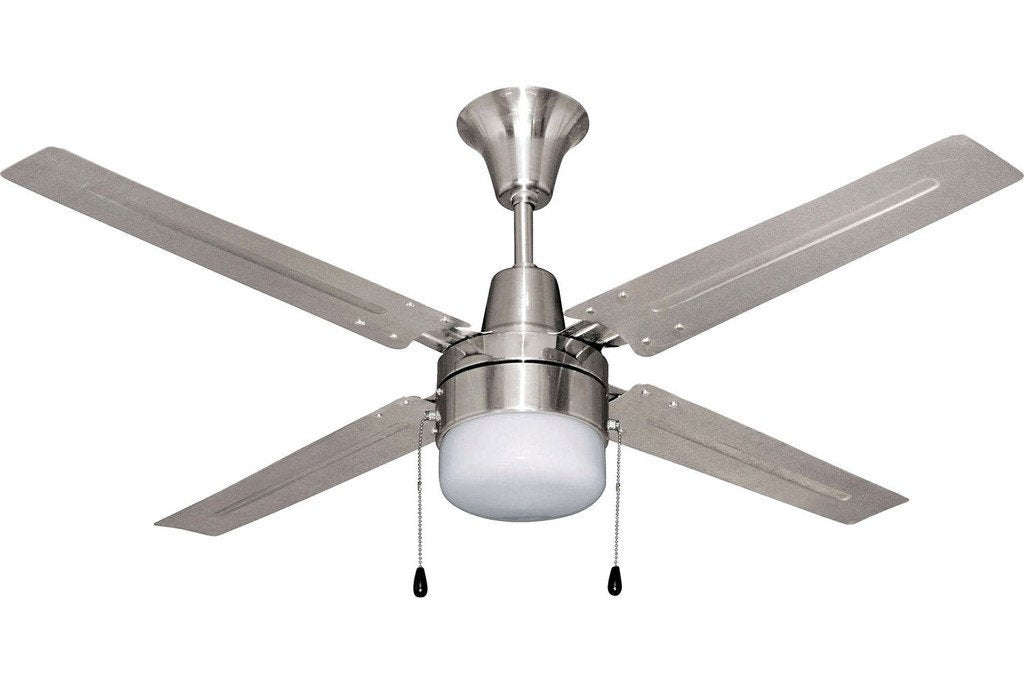 Ellington UB48BC4C1 48" Urbana in Brushed Chrome with Brushed Chrome Blades Indoor Rated Ceiling Fan