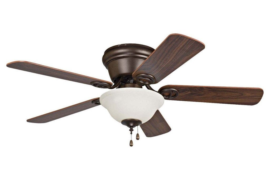 Ellington WC42ORB5C1 42" Wyman in Oil Rubbed Bronze with Reversible Classic Walnut and Walnut Blades Indoor Rated Ceiling Fan