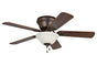 Ellington WC42ORB5C1 42" Wyman in Oil Rubbed Bronze with Reversible Classic Walnut and Walnut Blades Indoor Rated Ceiling Fan