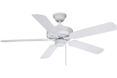 Ellington WOD52WW5P 52" Cove Harbor in White with White Blades Wet Rated Outdoor Ceiling Fan