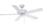 Ellington WOD52WW5X 52" All Weather in White with Matte Black Blades Wet Rated Outdoor Ceiling Fan